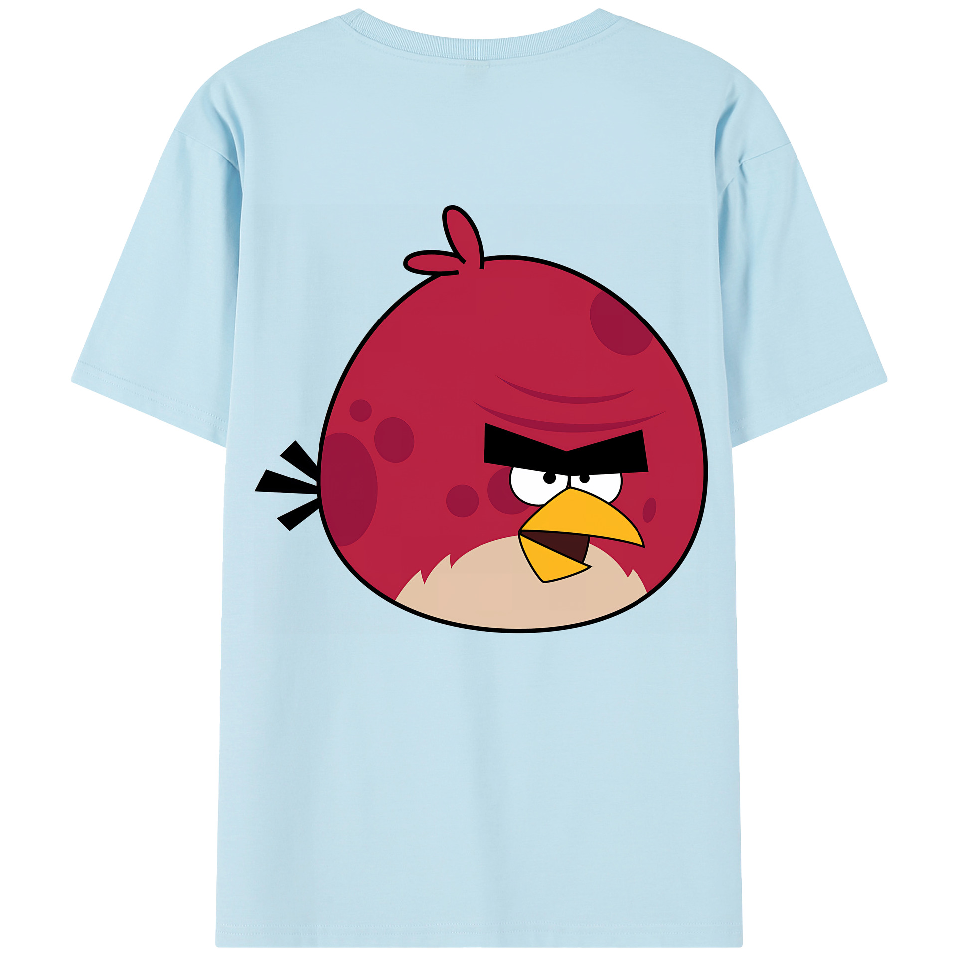 （画像用） Angry Birds アングリーバード 綿100％半袖Tシャツ（背面プリント）